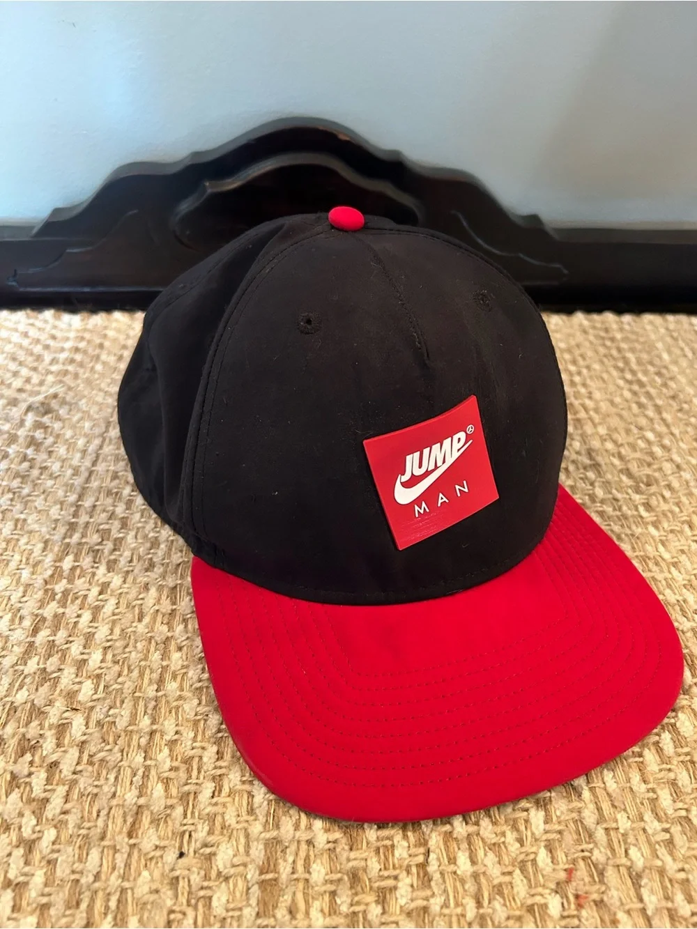 Air Jordan Pro Hat Men Black Red Jumpman Nike Snap Back Cap‎